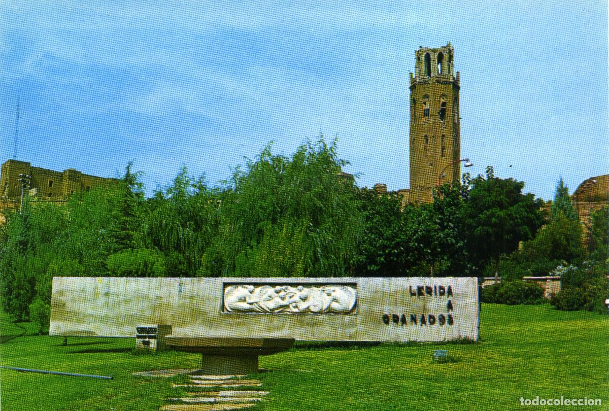Postales: LERIDA - MONUMENTO A GRANADOS - Foto 1