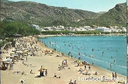 Cartoline: POSTAL A COLOR SERIE 11 N&ordm; 6 COSTA BRAVA ROSAS VISTA PARCIAL DE LA PLAYA KOLOR ZERKOWITZ