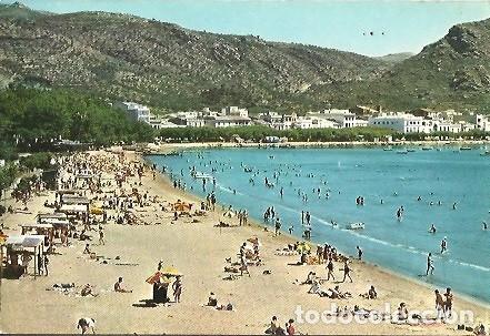 Cartoline: POSTAL A COLOR SERIE 11 N&ordm; 6 COSTA BRAVA ROSAS VISTA PARCIAL DE LA PLAYA KOLOR ZERKOWITZ