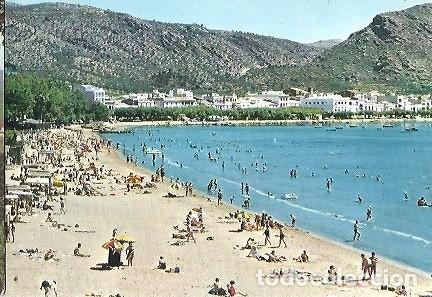 Cartoline: POSTAL A COLOR SERIE 11 N&ordm; 6 COSTA BRAVA ROSAS VISTA PARCIAL DE LA PLAYA KOLOR ZERKOWITZ