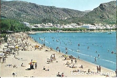 Cartoline: POSTAL A COLOR SERIE 11 N&ordm; 6 COSTA BRAVA ROSAS VISTA PARCIAL DE LA PLAYA KOLOR ZERKOWITZ