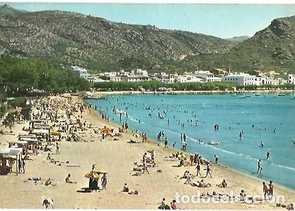 Cartoline: POSTAL A COLOR SERIE 11 N&ordm; 6 COSTA BRAVA ROSAS VISTA PARCIAL DE LA PLAYA KOLOR ZERKOWITZ