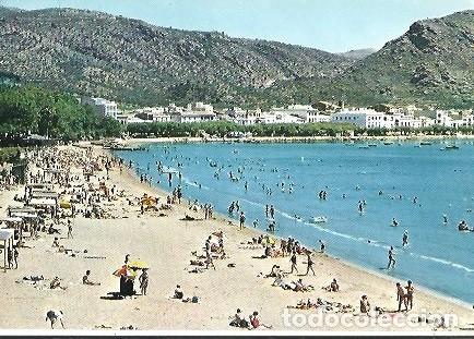 Cartoline: POSTAL A COLOR SERIE 11 N&ordm; 6 COSTA BRAVA ROSAS VISTA PARCIAL DE LA PLAYA KOLOR ZERKOWITZ