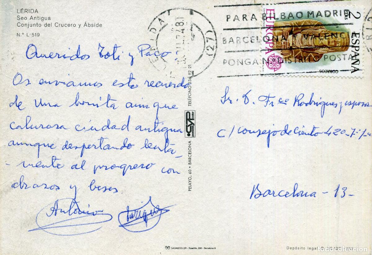 Postales: LERIDA - SEO ANTIGA - Foto 2