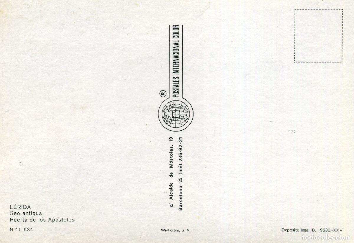 Postales: LERIDA - SEO ANTIGA - Foto 2