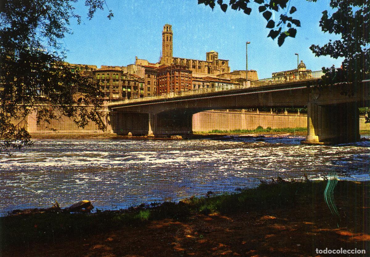 Postales: LERIDA - PUENTE Y RIO SEGRE - Foto 1