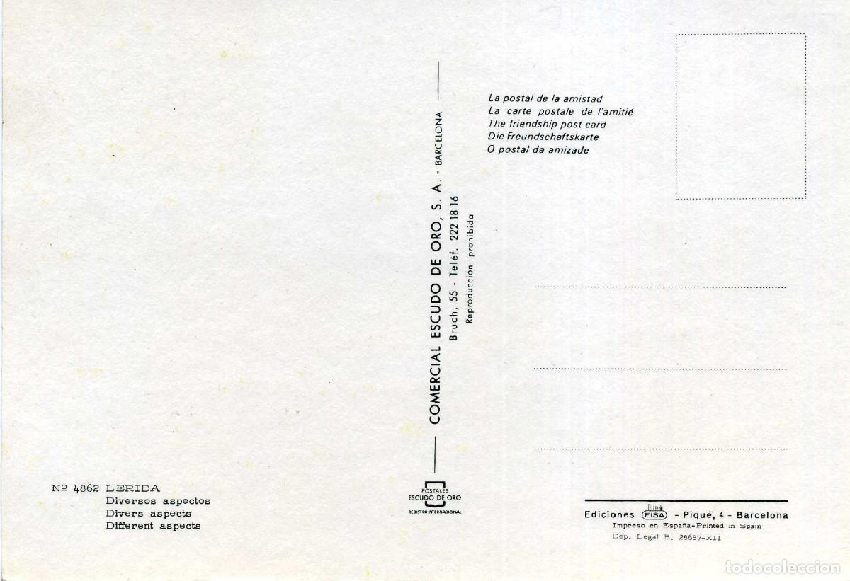 Postales: LERIDA - DIVERSOS ASPECTOS - Foto 2