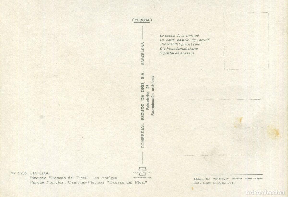 Postales: LERIDA - RECUERDO DE LERIDA - Foto 2