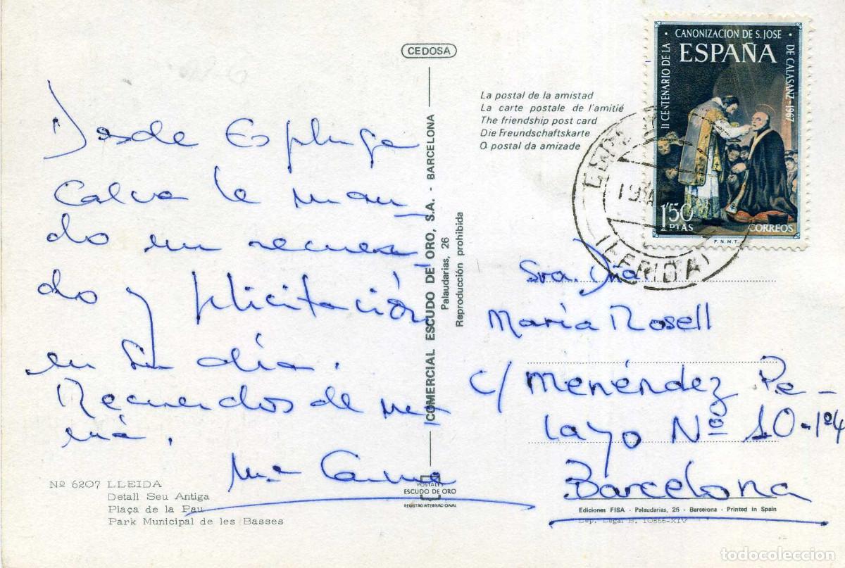 Postales: LLEIDA - DETALL SEO ANTIGA - Foto 2