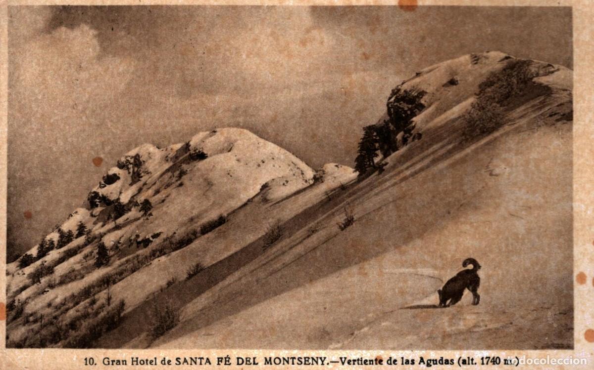 Postales: gran hotel de santa fe del montseny vertientes de las agudas escrita