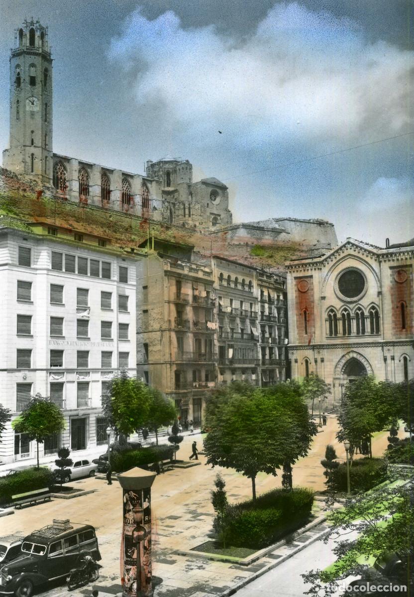 Postales: LERIDA - PLAZA DE ESPA&Ntilde;A - Foto 1