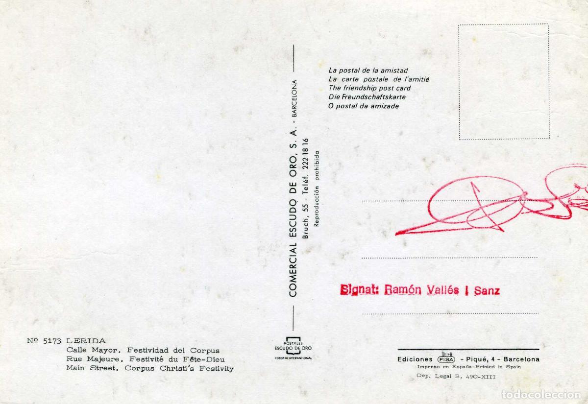 Postales: LERIDA - FESTIVIDAD DEL CORPUS - Foto 2