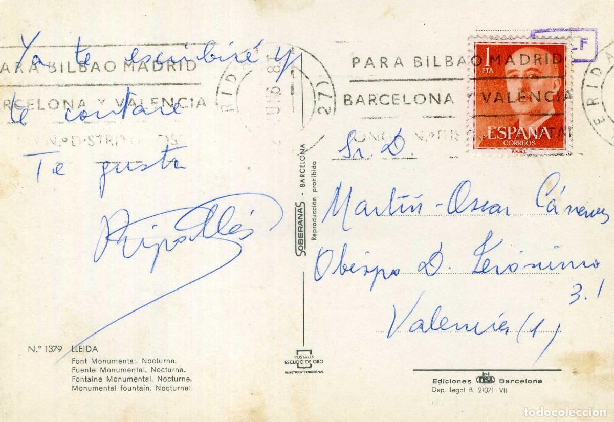 Postales: LLEIDA - FONT MONUMENTAL - Foto 2