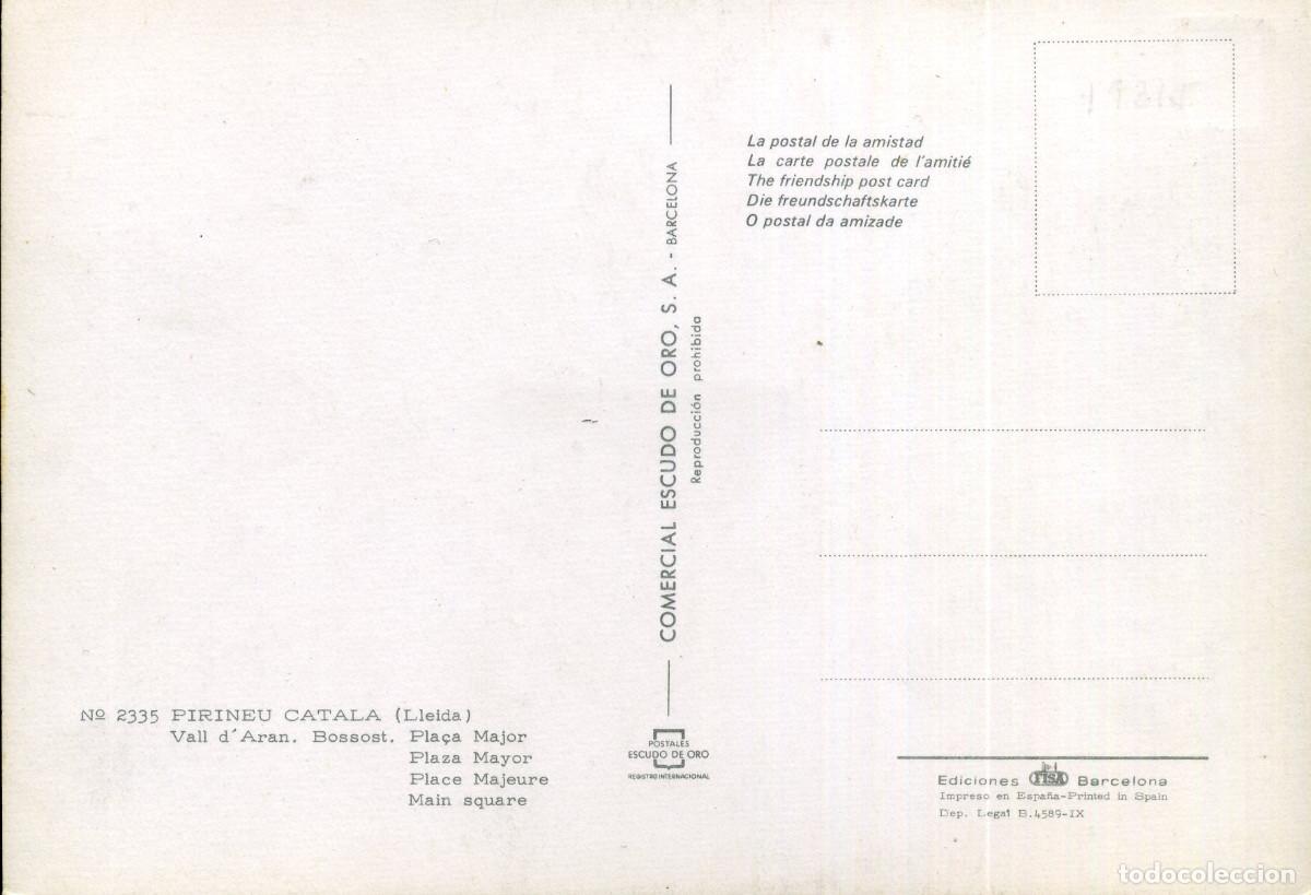 Postales: BOSSOST - PLA&Ccedil;A MAJOR - Foto 2