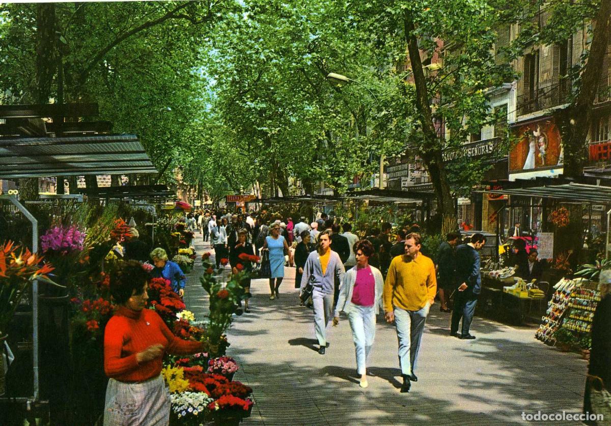 Postales: BARCELONA - RAMBLA DE FLORES - Foto 1