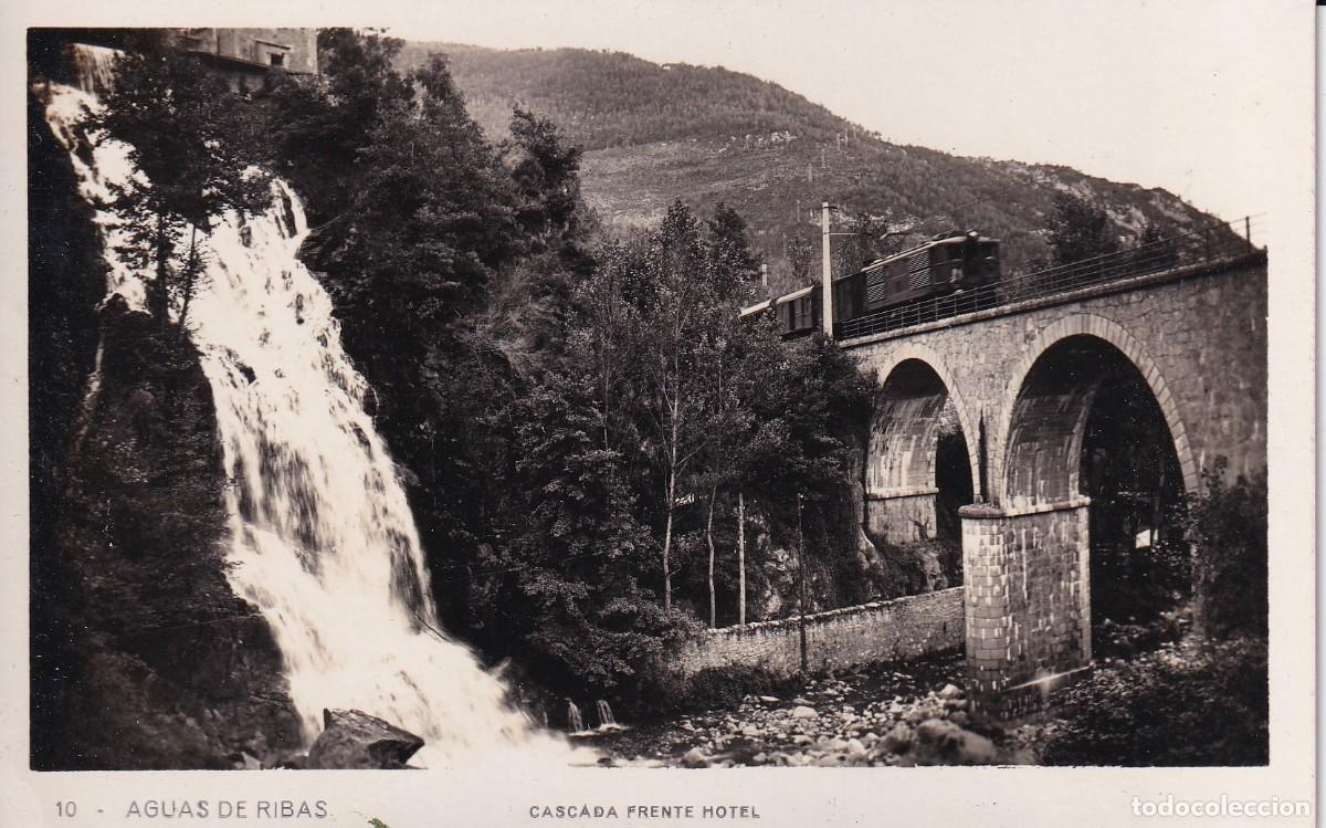 Postales: RIBES - CASCADA FRENTE AL HOTEL - Foto 1