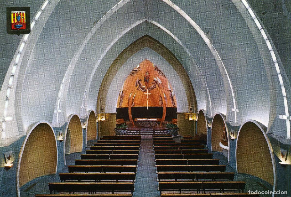 Postales: PONT DE SUERT - INTERIOR DE L&acute; ESGLESIA - Foto 1