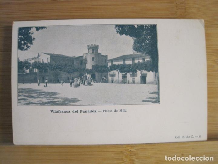 Postais: VILAFRANCA DEL PENEDES-PLA&Ccedil;A DE MILA-REVERSO SIN DIVIDIR-POSTAL ANTIGUA-(102.685)