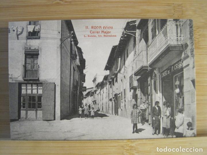 Cartes Postales: RODA (VICH)-CARRER MAJOR-ROISIN-11-POSTAL ANTIGUA-(102.688)