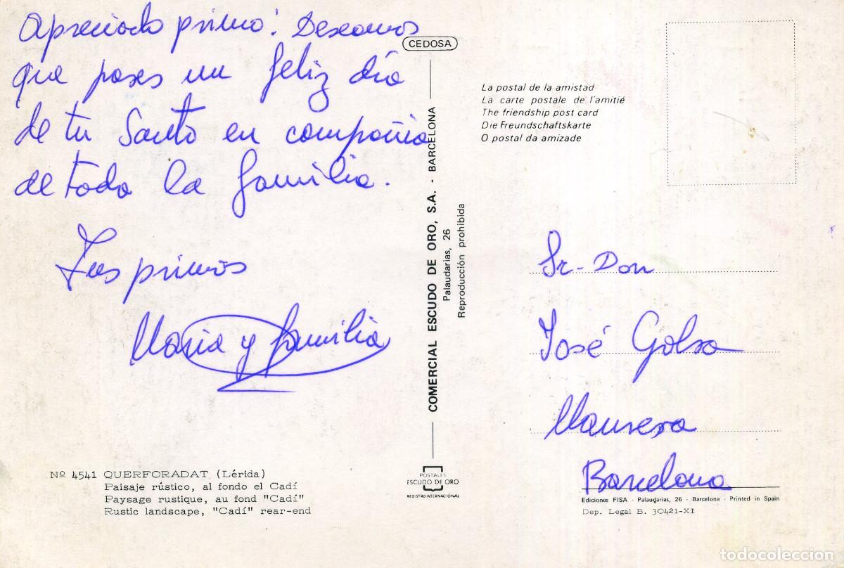 Postales: QUERFORADAT - PAISAJE RUSTICO - Foto 2