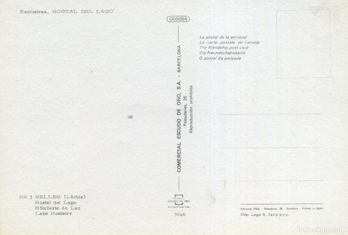 Postales: SELL&Eacute;S - HOSTAL DEL LAGO - Foto 2