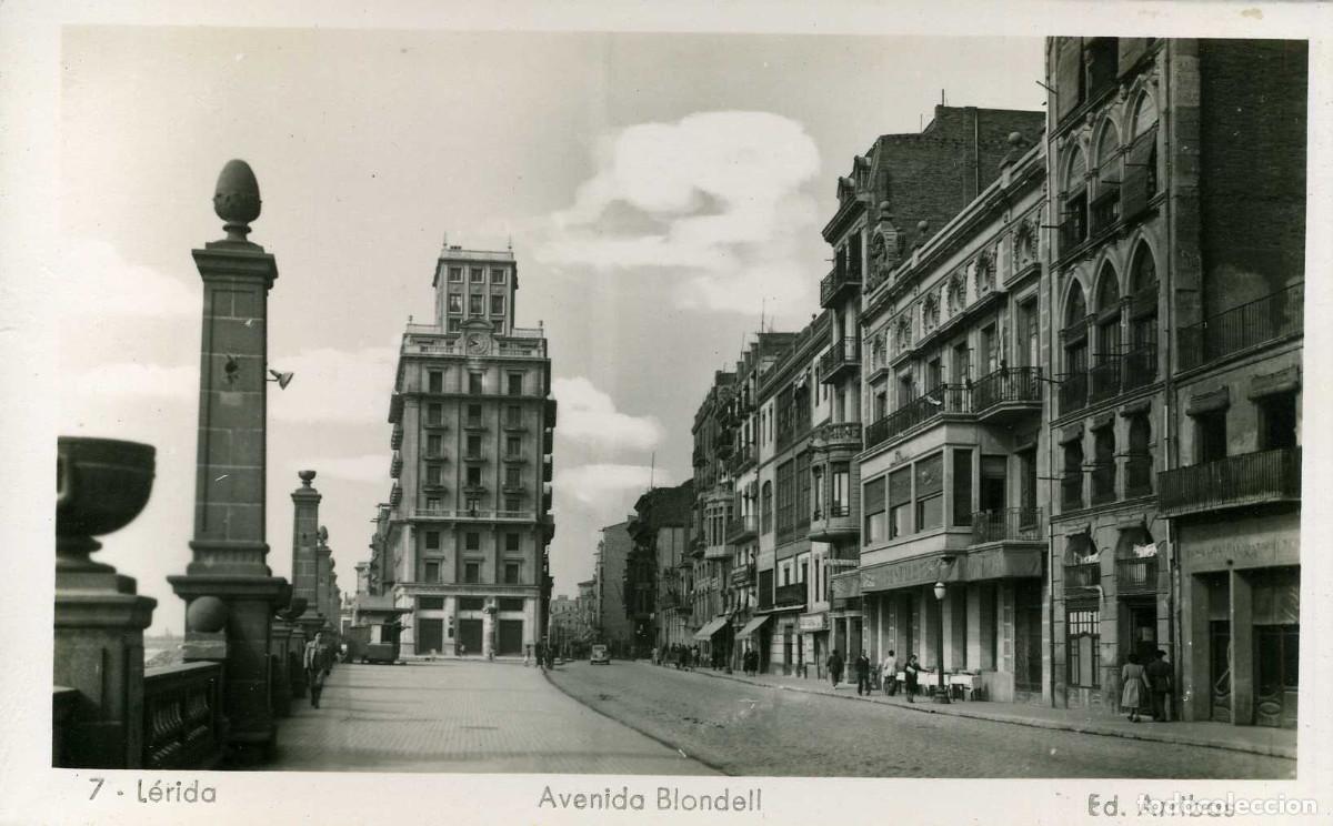 Postales: LERIDA - AVENIDA BLONDELL - Foto 1