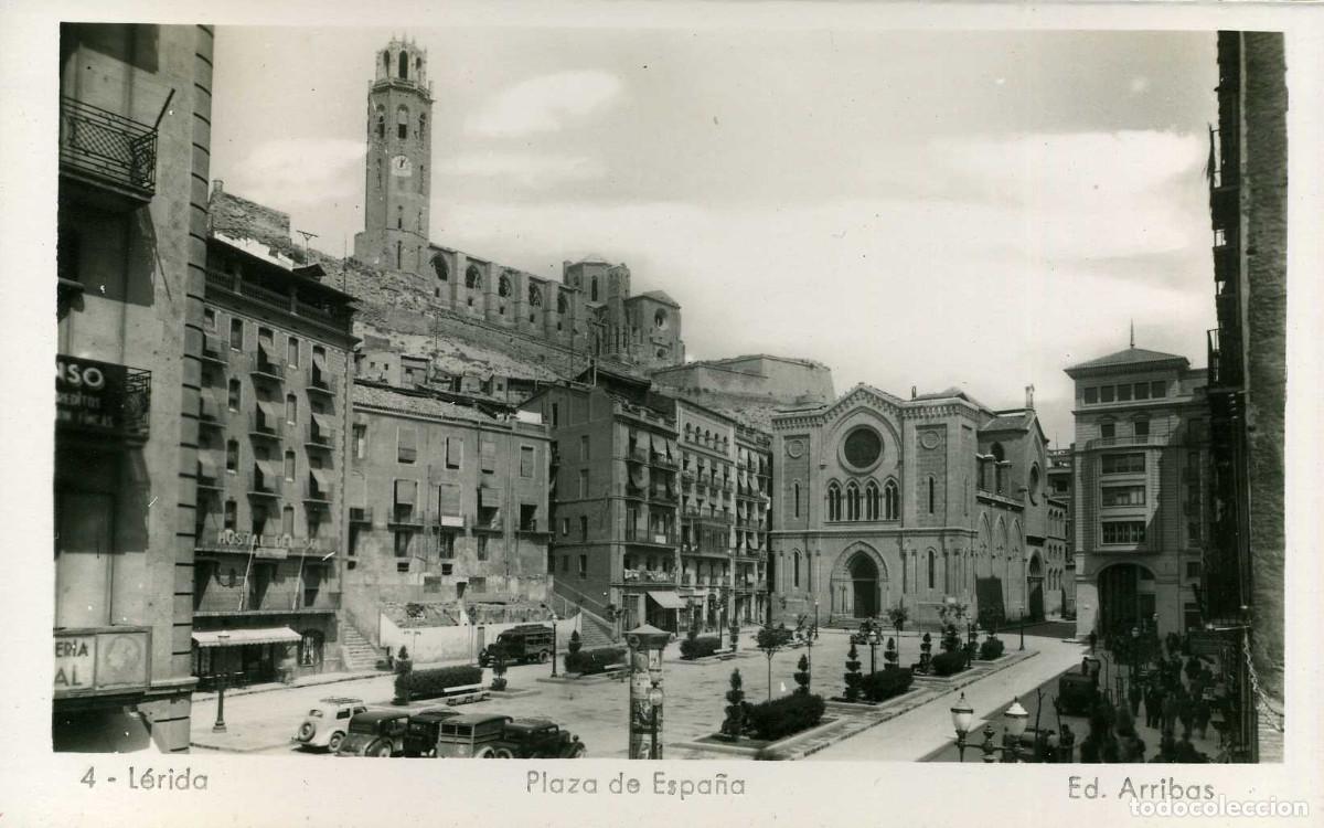 Postales: LERIDA - PLAZA DE ESPA&Ntilde;A - Foto 1