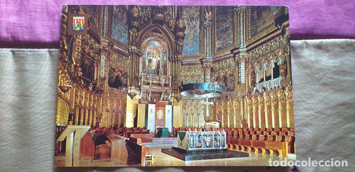 Postais: CATALU&Ntilde;A-RV-150X105MM-BARCELONA-MONTSERRAT-INTERIOR DE LA BASILICA