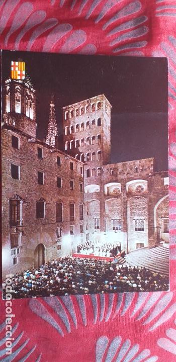 Postais: CATALU&Ntilde;A-RVI-150X105MM-BARCELONA-BARRIO GOTICO-PLAZA DEL REY