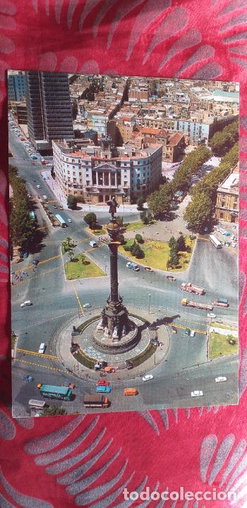 Postales: CATALU&Ntilde;A-RVI-150X105MM-BARCELONA-MONUMENTO A CRISTOBAL COLON-PLAZA PUERTA DE LA PAZ