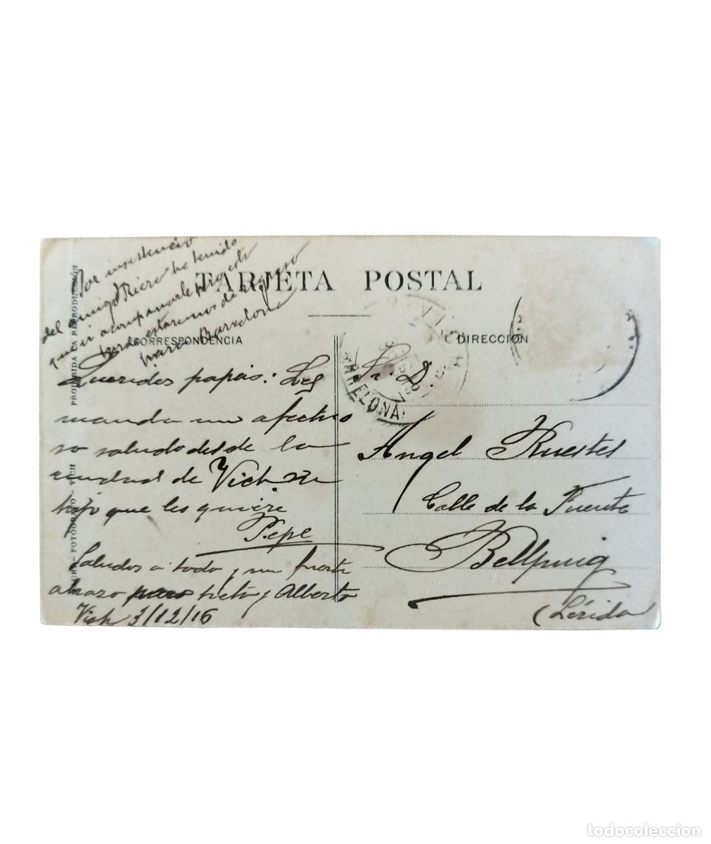 Postales: VIC - POSTAL- VICH PLASSA DELS M&Agrave;RTIRS - Foto 2