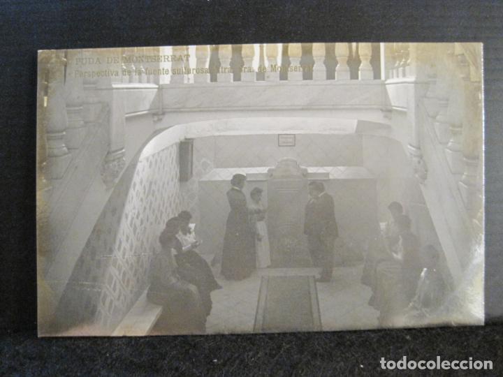 Cartoline: LA PUDA DE MONTSERRAT-PERSPECTIVA DE LA FUENTE-FOTOGRAFICA-POSTAL ANTIGUA-(102.950)