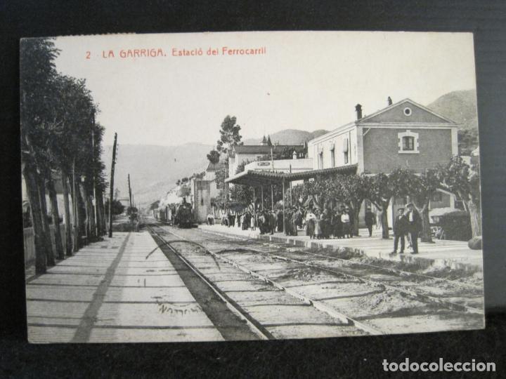 Postales: LA GARRIGA-ESTACIO DEL FERROCARRIL-ESTACION-THOMAS-2-POSTAL ANTIGUA-(102.966)