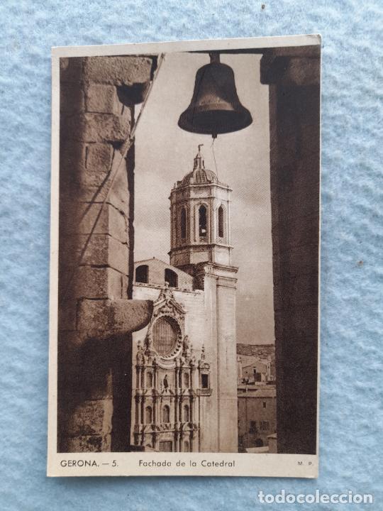 Postales: Gerona. Fachada de La Catedral - Foto 1