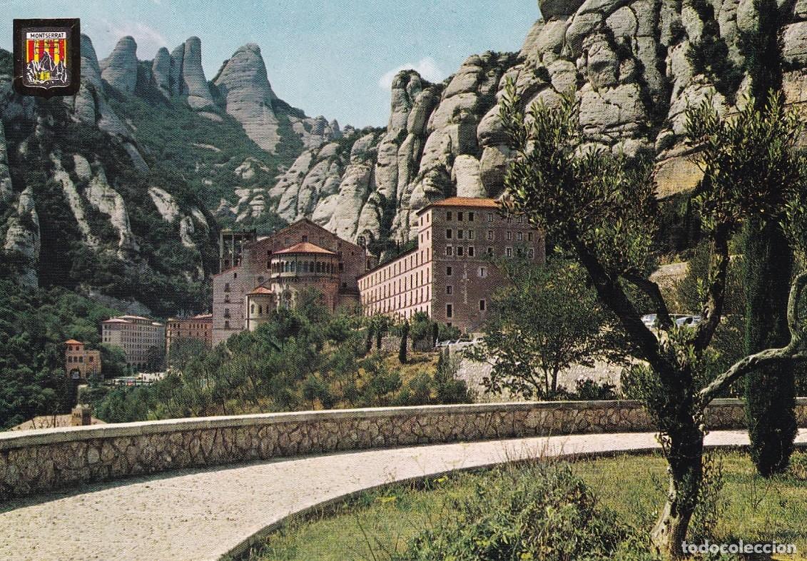Postales: N&ordm; 2418 Montserrat - El Monestir amb les roques de Sta. Magdalena