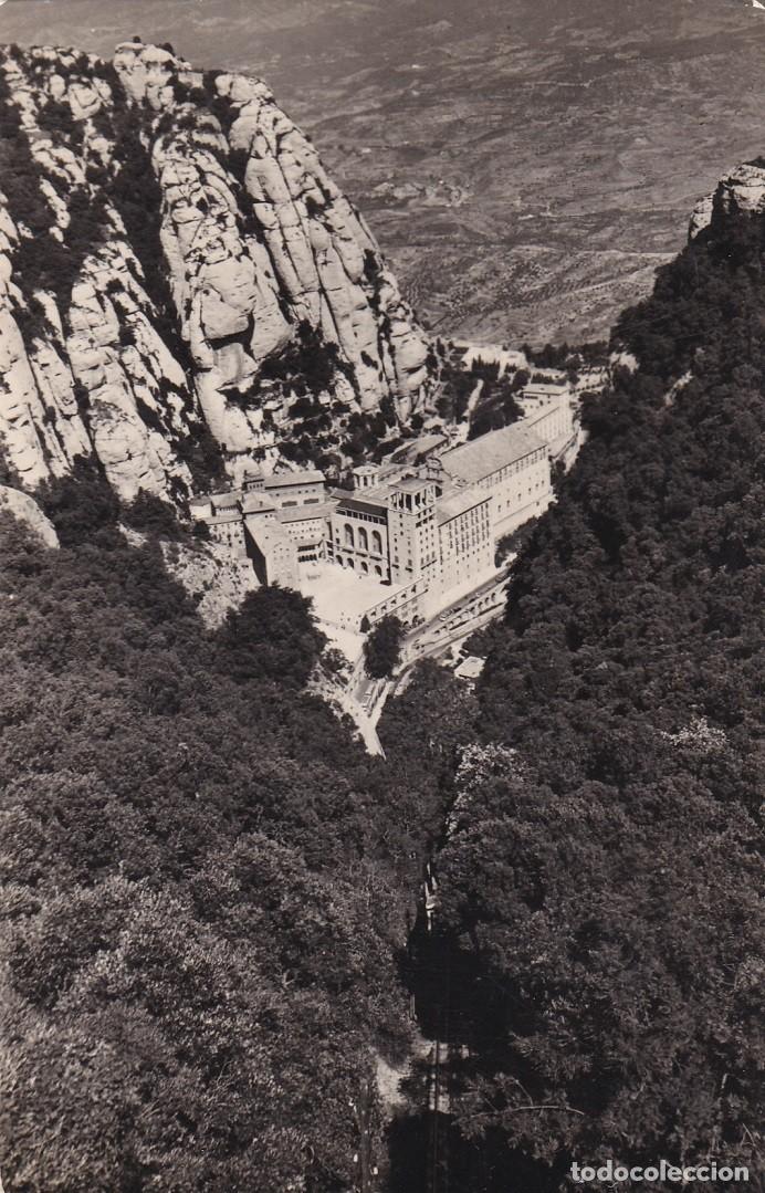 Postales: N&ordm; 4 Montserrat - Vista del Monasterio desde San Juan / Circulada