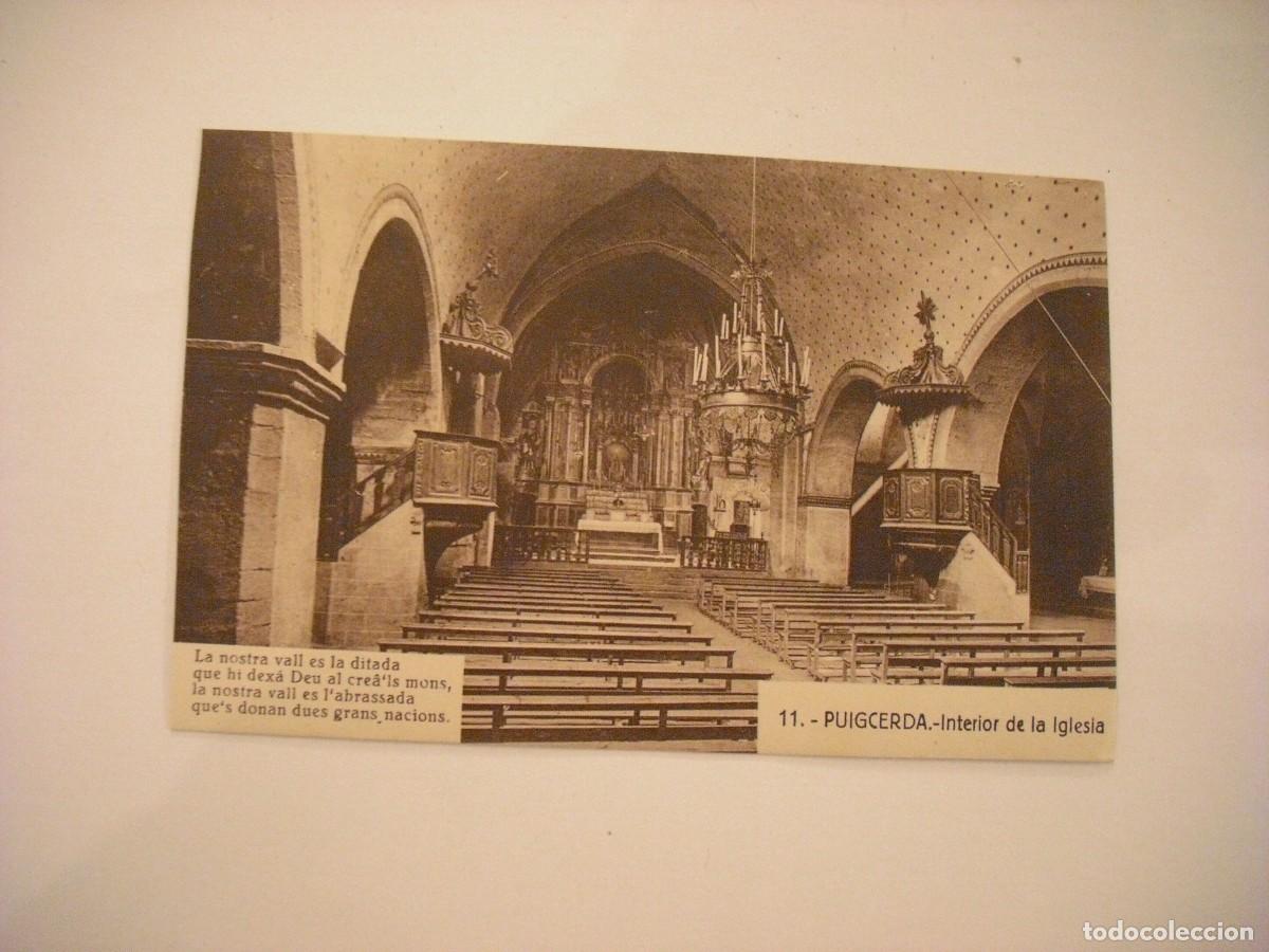 Postkarten: PUIGCERDA N. 11 , INTERIOR DE LA IGLESIA. , ROISIN, SIN CIRCULAR.