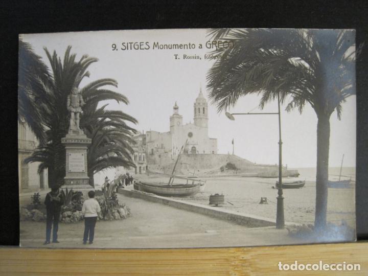 Postales: SITGES-MONUMENTO A GRECO-9-ROISIN-FOTOGRAFICA-POSTAL ANTIGUA-(103.177)