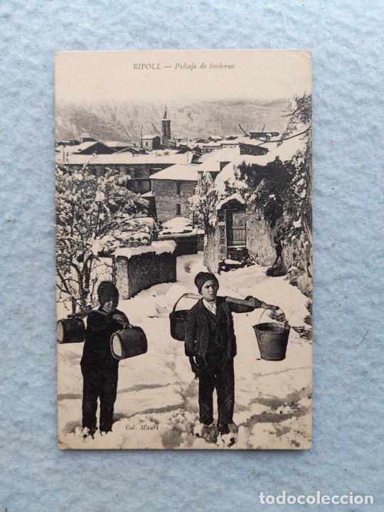 Postales: Ripoll. Paisaje de Invierno. - Foto 1