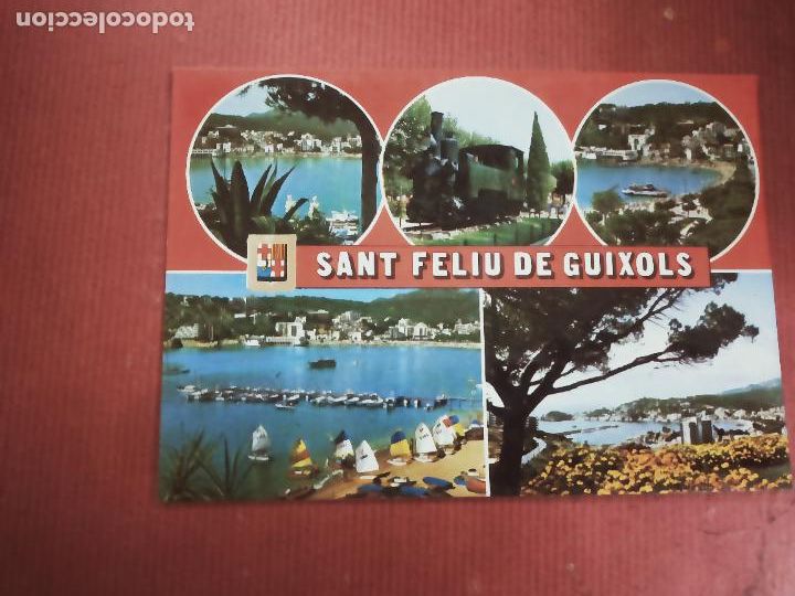 Postales: POSTAL N&ordm; 62 SANT FELIU DE GUIXOLS (COSTA BRAVA) DIFERENTS ASPECTES. ESCUDO DE ORO.