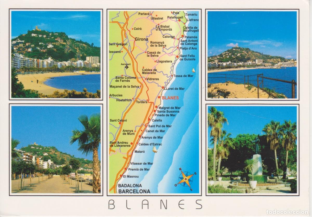 Postales: (1544) BLANES. MAPA - Foto 1