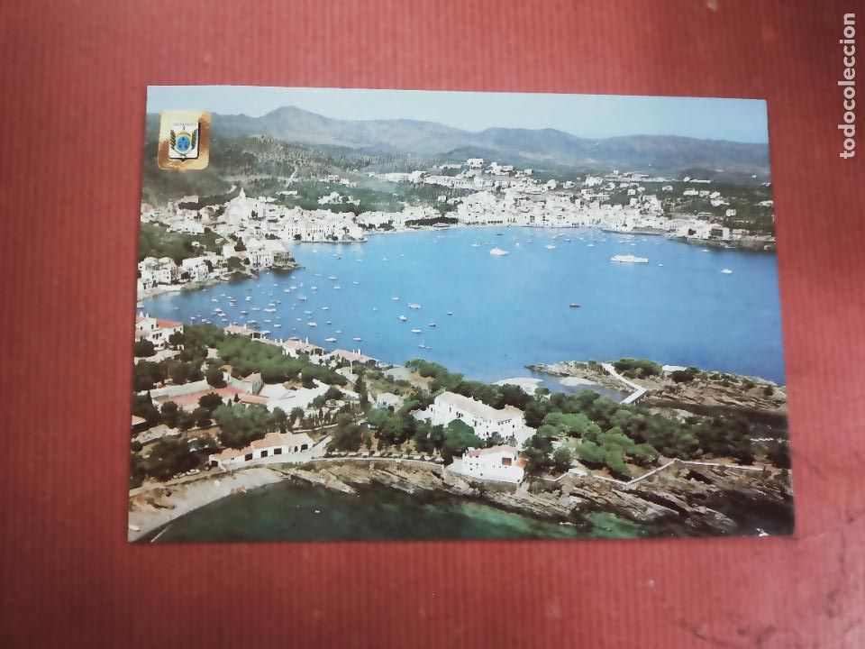 Postales: POSTAL N&ordm; 26 CADAQUES (COSTA BRAVA) VISTA AEREA. ESCUDO DE ORO.