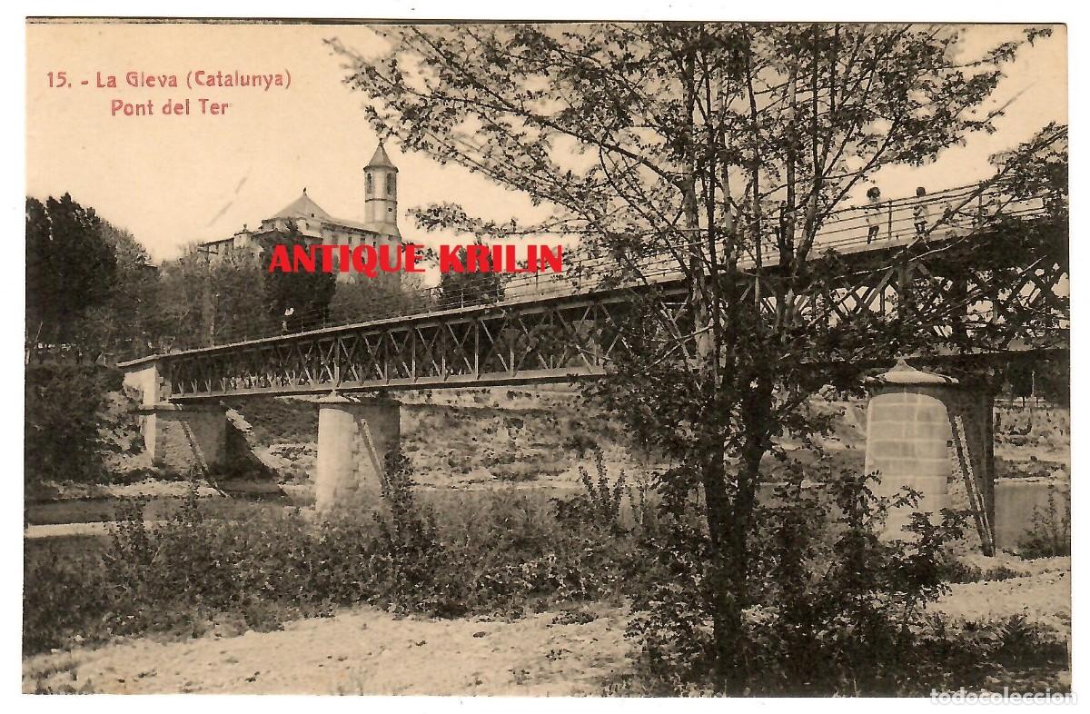 Postales: SANTUARI DE LA GLEVA N&ordm; 15 / PONT DEL TER / EDICION ANGEL TOLDR&Aacute; VIAZO / A.T.V. / SIN FRANQUEAR