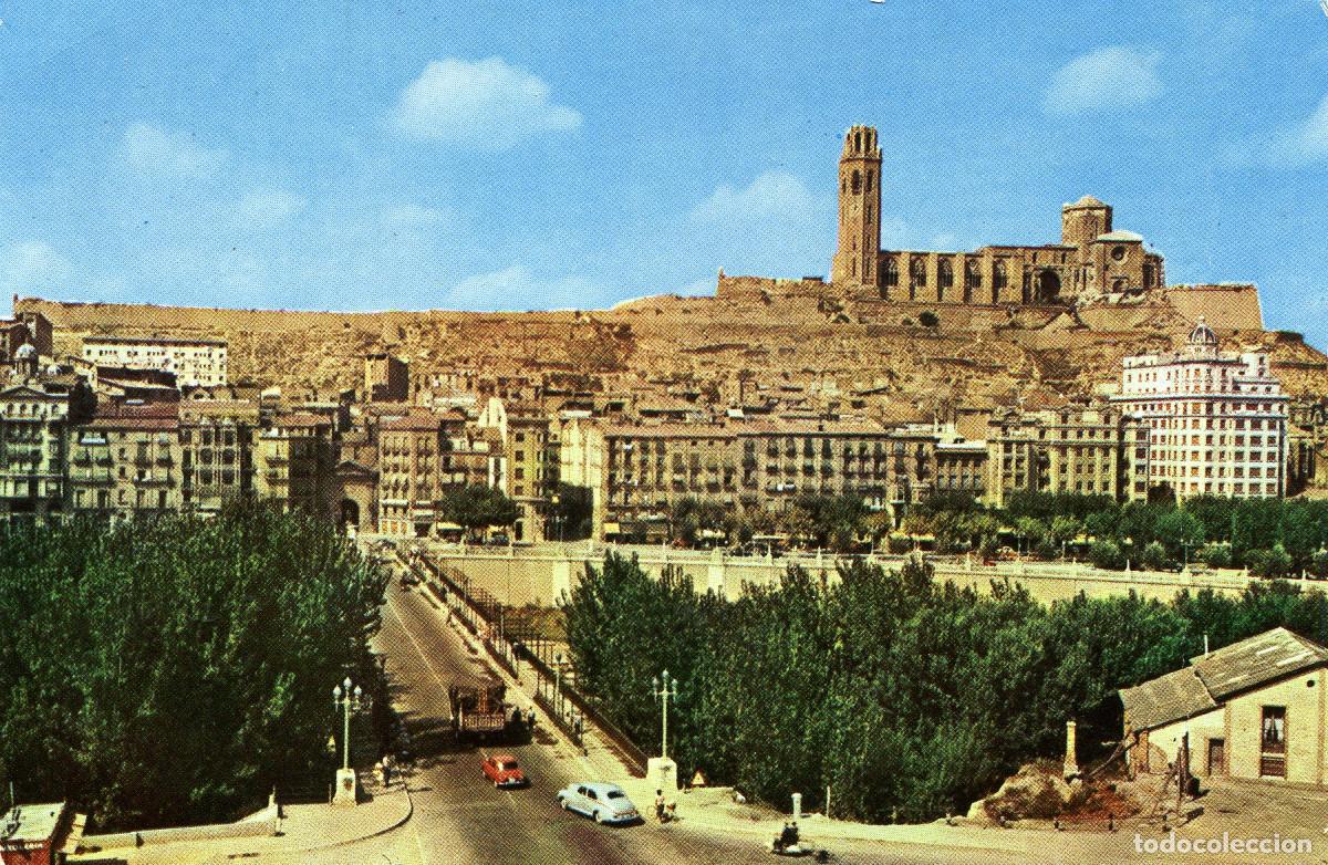Postales: LERIDA - EL PUENTE Y LA SEO - Foto 1