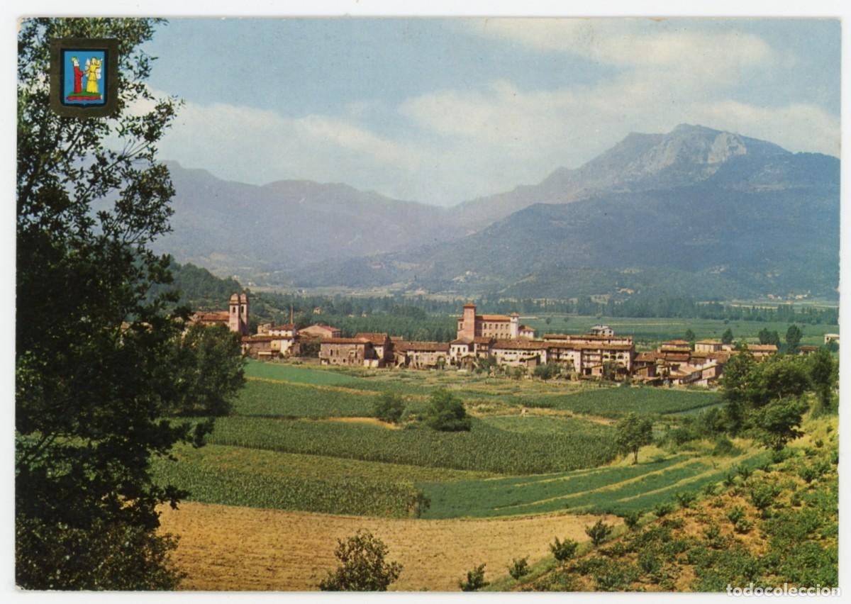 Cartes Postales: m09317 Les Preses Vista General Al Fondo Puigsacalm 1967 Escudo De Oro N&ordm;2989 sc