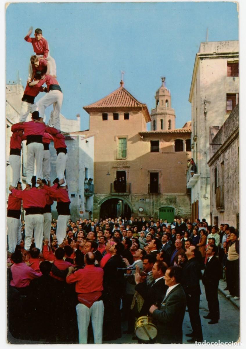 Postales: m09386 Vendrell Castellers Quatre De Sis 1967 Vikingo N&ordm;2 escrita