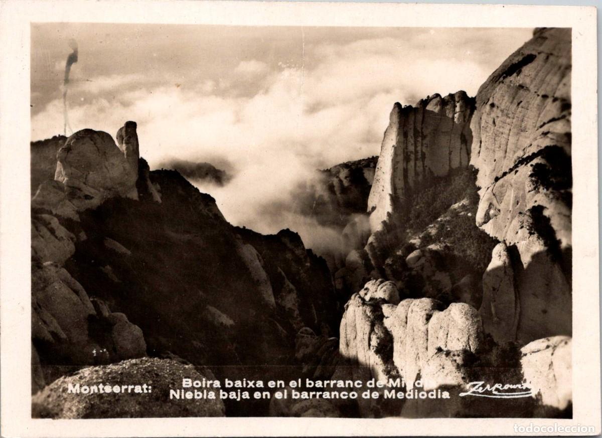 Postales: Montserrat - Boira baixa en el barranc de Migdia - Zerkowitz - 122x88mm