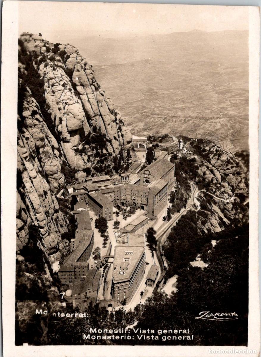 Postales: Montserrat - Monestir: Vista general - Zerkowitz - 124x89mm