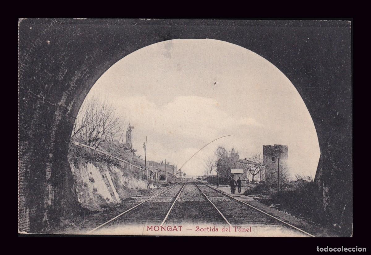 Postales: Antigua Postal Mongat Sortida del T&uacute;nel - Foto 1