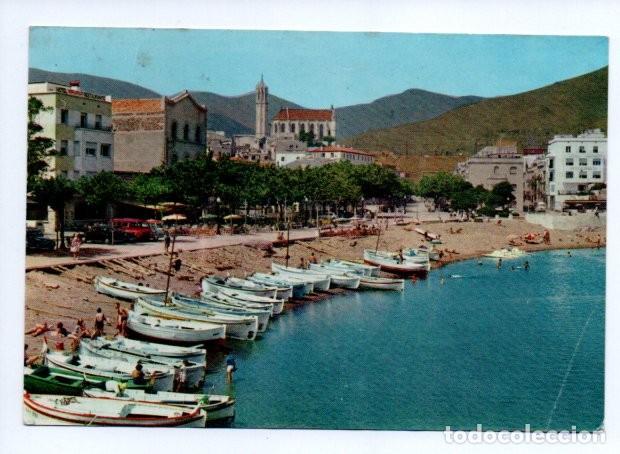 Postales: POSTAL, PORT BOU (COSTA BRAVA) - SERIE N.&ordm; 15, PUBLICIDAD VIAJES CONDE - RUTAS GALAXIA.